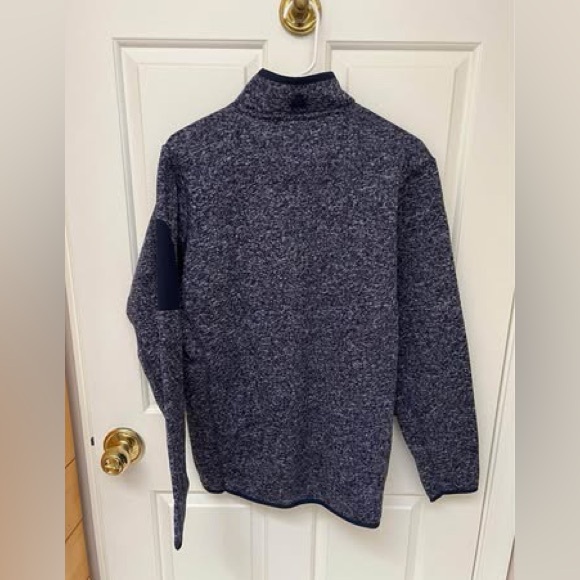 NFL Dallas Cowboys Heathered Navy Quarter-Zip Pullover Jacket Size Medium - Picture 3 of 10